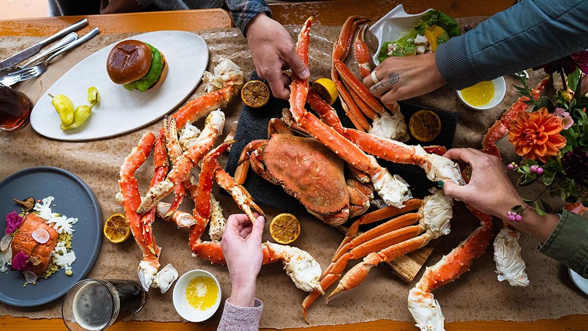 golden king crab seafood feast