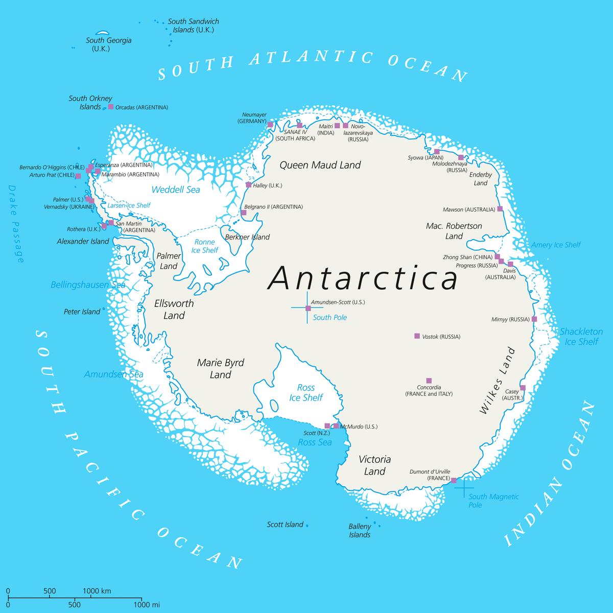 chilean sea bass antarctica map