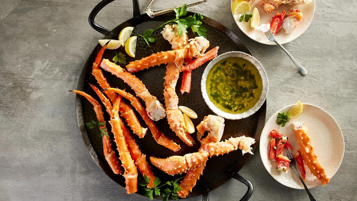 golden king crab legs sauce