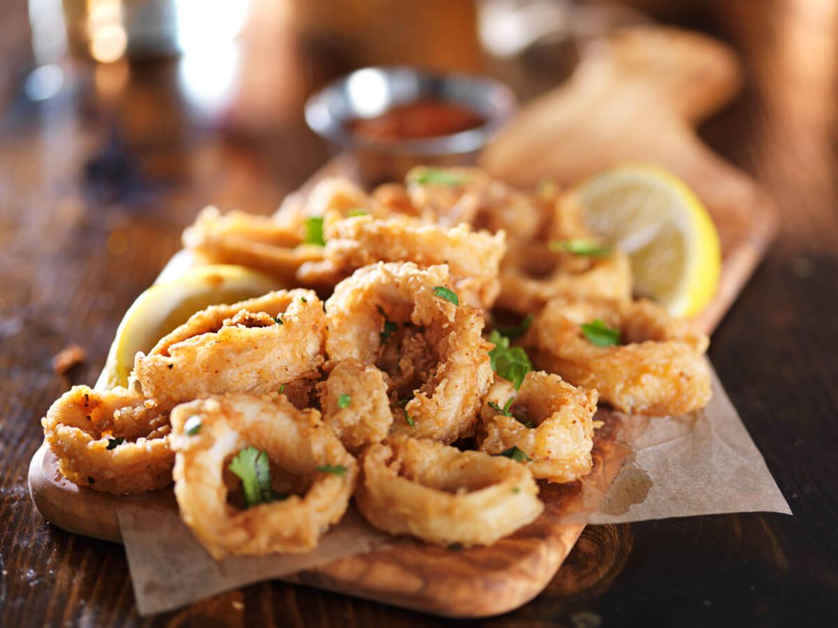 Fried (or Air-Fried) Calamari Rings