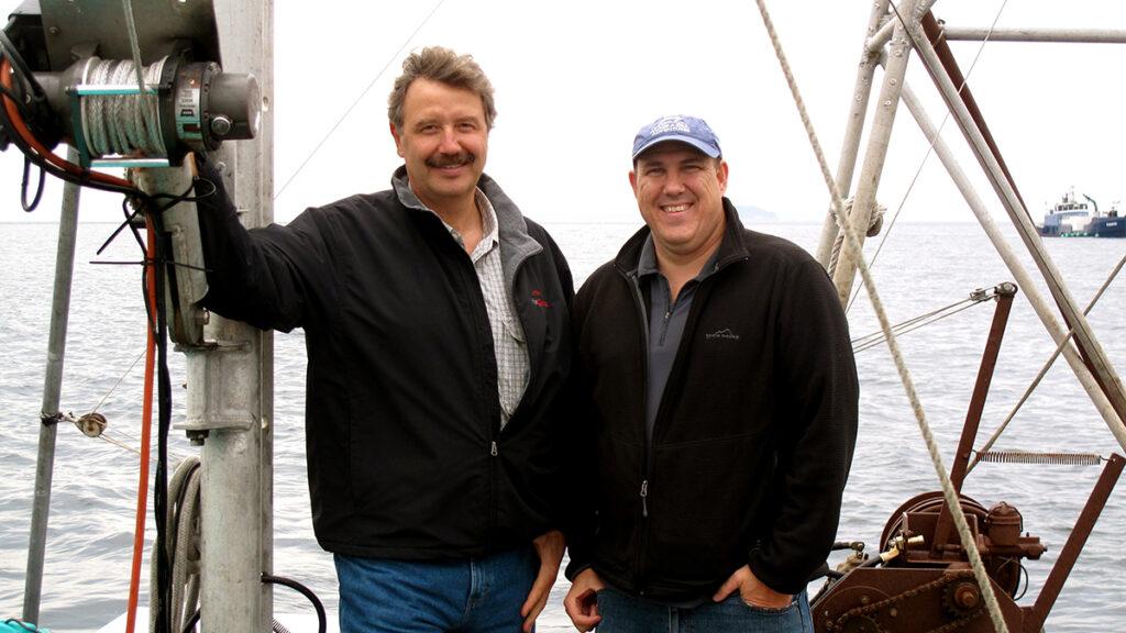 Vital Choice co founders on a boat.
