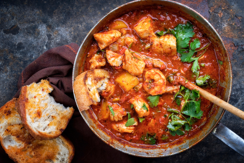 Jambalaya is similar to this gumbo, but gumbo is closer to a stew