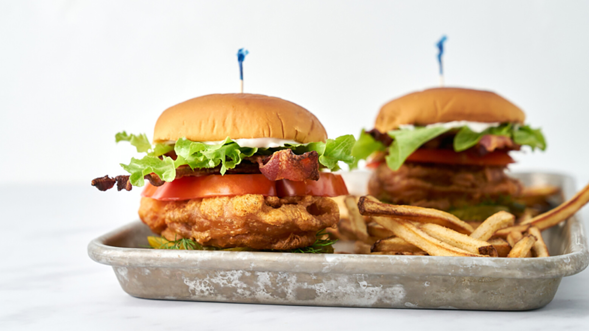 Crispy Alaskan Cod BLT Sandwich